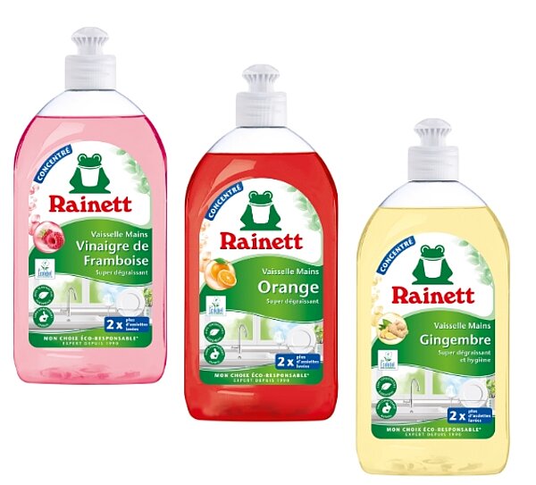 Liquides Vaisselle Mains concentrés de RAINETT